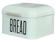 Porta Pão Em Lata Metal Com Tampa Silky Bread 20x20x14cm
