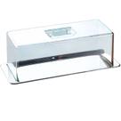 Porta Pão Torta Bandeja Aço Inox Tampa Acrilica Brinox Atina