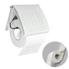 Porta-papel Higiênico Com Tampa Protetora Em Plástico Branco