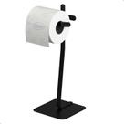 Porta Papel Higienico de Chão Single Suporte Preto Oslo