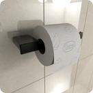 Porta Papel Higiênico Master Preto Fosco Dupla Fixação Porta Papel Higiênico Master Preto Fosco Dupla Fixação