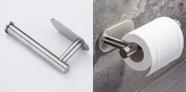Porta Papel Higiênico Suporte Auto Adesivo Aço Inox Cromado Para Parede Banheiro LR-0046/a