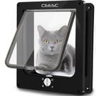 Porta para animais de estimação CEESC Large para cães e gatos Porta interior/externa