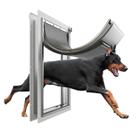 Porta para cães Eillion extra grande para porta externa de 100 kg