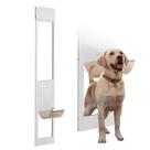 Porta para cães VEVOR para porta de vidro deslizante com altura ajustável