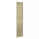 Porta para Closet com Vidro Reflecta Bronze 50cm com Puxador Perfil Champagne Luciane Móveis Porta para Closet com Vidro Reflecta Bronze 50cm com Puxador Perfil Champagne Luciane Móveis
