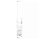 Porta para Roupeiro Closet Canto Diagonal 40cm Puxador Perfil Inox com Espelho Luciane Móveis