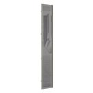 Porta para Roupeiro Closet Canto Diagonal 40cm Puxador Perfil Inox com Vidro Reflecta Luciane Móveis