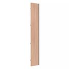Porta para Roupeiro Closet Canto Diagonal Individual 40cm Puxador Perfil Inox Luciane Móveis