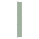Porta para Roupeiro Closet Canto Diagonal Individual 40cm Puxador Perfil Inox Luciane Móveis