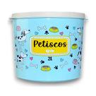 Porta Petisco Ração Pote Hermético Pet Cães Cachorro