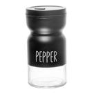 Porta pimenta de vidro preto 120ml para cozinha pote de vidro pimenteiro condimento hauskraft Porta pimenta de vidro preto 120ml para cozinha pote de vidro pimenteiro condimento hauskraft