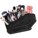 Porta-pincéis de maquiagem Coffin Maitys Gothic Wooden Organizer Porta-pincéis de maquiagem Coffin Maitys Gothic Wooden Organizer