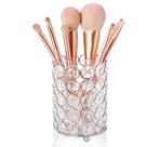 Porta-pincéis de maquiagem ShellKingdom Clear Crystal 8x12 cm