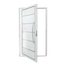Porta Pivot Lambril Premium Esquerda Branco 210x100 Brimak
