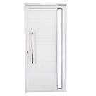 Porta Pivotante de Alumínio Branco Com Puxador e Vidro Linha Roma Porta Pivotante de Alumínio Branco Com Puxador e Vidro Linha Roma