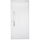 Porta Pivotante de Alumínio Branco Com Puxador Linha Roma