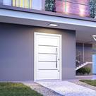 Porta Pivotante de Aluminio com Friso Puxador de 1 Metro 225x130 Lucasa Aluminio Abertura Esquerda Porta Pivotante de Aluminio com Friso Puxador de 1 Metro 225x130 Lucasa Aluminio Abertura Esquerda