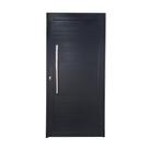 Porta Pivotante de Alumínio Preto Com Puxador Linha Roma Porta Pivotante de Alumínio Preto Com Puxador Linha Roma
