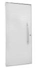 Porta pivotante lambril com puxador 80 cm fechadura rolete linha 30 alumínio branco/preto