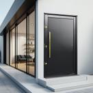 Porta Pivotante Lambril com Puxador Elite 216x130cm Abertura Esquerda