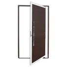 Porta Pivotante Lambril com Puxador Super 210cm x 100cm Brimak Abertura Esquerda Mix Corten Porta Pivotante Lambril com Puxador Super 210cm x 100cm Brimak Abertura Esquerda Mix Corten