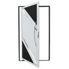 Porta Pivotante Lambril Duna com Puxador Super 210cm X 100cm Brimak Abertura Direita Porta Pivotante Lambril Duna com Puxador Super 210cm X 100cm Brimak Abertura Direita