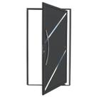 Porta Pivotante Lambril Duna com Puxador Super 210cm X 120cm Brimak Abertura Esquerda