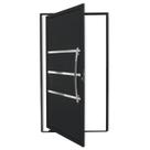 Porta Pivotante Lambril Evolution com Puxador Super 210cm x 100cm Brimak Abertura Direita Preto Porta Pivotante Lambril Evolution com Puxador Super 210cm x 100cm Brimak Abertura Direita Preto