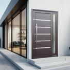 Porta Pivotante Lambril Miraggio com Puxador Elite 216x120 Abertura Esquerda