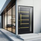 Porta Pivotante Lambril Miraggio com Puxador Elite 240x130 Abertura Direita