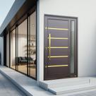 Porta Pivotante Lambril Miraggio com Puxador Elite 240x130 Abertura Esquerda Porta Pivotante Lambril Miraggio com Puxador Elite 240x130 Abertura Esquerda