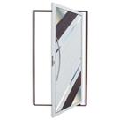 Porta Pivotante Lambril Oasis com Puxador Super 210cm X 100cm Brimak Abertura Esquerda