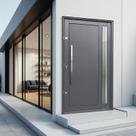 Porta Pivotante Lambril Visione com Puxador Elite 216x100 Abertura Esquerda