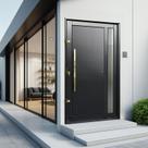 Porta Pivotante Lambril Visione com Puxador Elite 216x130 Abertura Esquerda