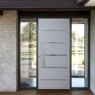 Porta Pivotante Solara Alumínio Puxador Barra Chata 210 X 100 Abertura Esquerda