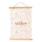 Porta-pôsteres magnético Stiles Wooden Poster Hanger 60cm Porta-pôsteres magnético Stiles Wooden Poster Hanger 60cm