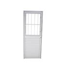 Porta Postigo Abertura com Vidro Liso 210x80x4,5cm Abertura Esquerda Yescasa