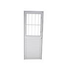 Porta Postigo Abertura com Vidro Mini Boreal 210x80x3,7cm Abertura Esquerda Yescasa
