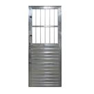 Porta Postigo Alumínio Brilhante 2,10x0,80 L.25 Lado Esquerdo