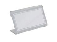 Porta Preço Com Etiqueta Prata - 55 mm x 25 mm - Pct 12 Unid