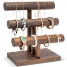 Porta-pulseiras Display ProCase Wooden 3 Tier Brown