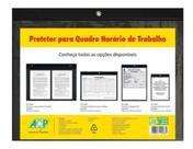 Porta Quadro Horário Trabalho Horizontal Preto A4 - 20 Unidades