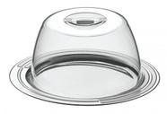 Porta-Queijo Tramontina Ciclo em Aço Inox 25 cm 2 Peças