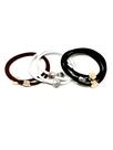 Porta-rabos de pônei Knotty Signature com gema esterlina (pacote com 10)