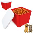 Porta Racao Canister 6kg Comida Cachorro Gato Pote Vermelho Porta Racao Canister 6kg Comida Cachorro Gato Pote Vermelho