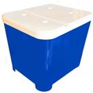 Porta Ração Container - Azul - 15kg - Furacão Pet