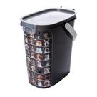 Porta Ração de Plástico com Tampa Hermética 8,5L Plasútil Dispenser Pet Gato Cachorro