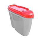 Porta Ração Plast Pet Home Dispenser Vermelho - 1,5 litros