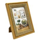 Porta-Retrato 10x15, 13x18, 15x20 e 20x25 cmem MDF com Juta Natural Elegância e Aconchego para sua